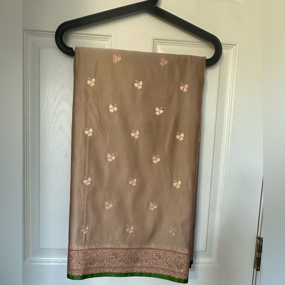 Pure katan silk saree set - Picture 6 of 13